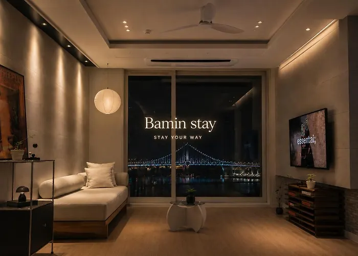 Apartment Bamin Stay-direct Ocean View Of Gwangandaegyo Bridge In Gwangalli *