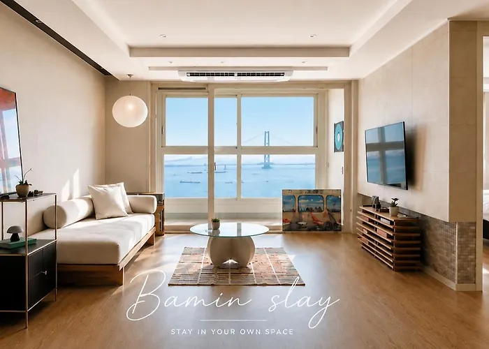 Bamin Stay-direct Ocean View Of Gwangandaegyo Bridge In Gwangalli * Busan